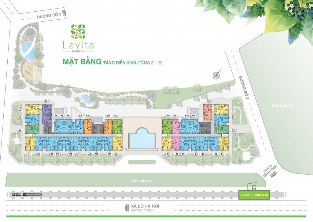 Mặt bằng căn hộ Lavita Garden