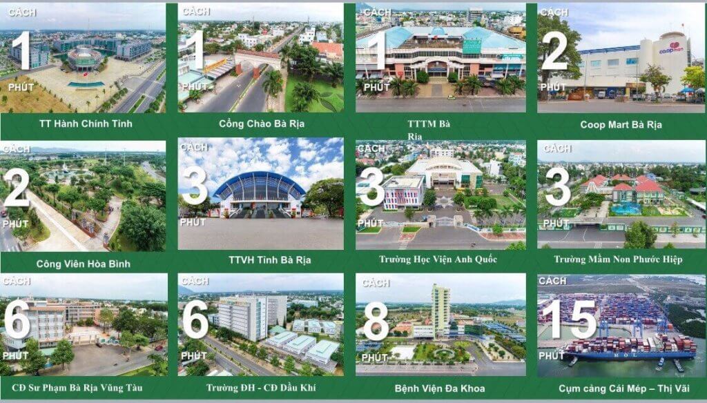 Tiện ích xung quanh dự án đất nền Bà Rịa CIty Gate