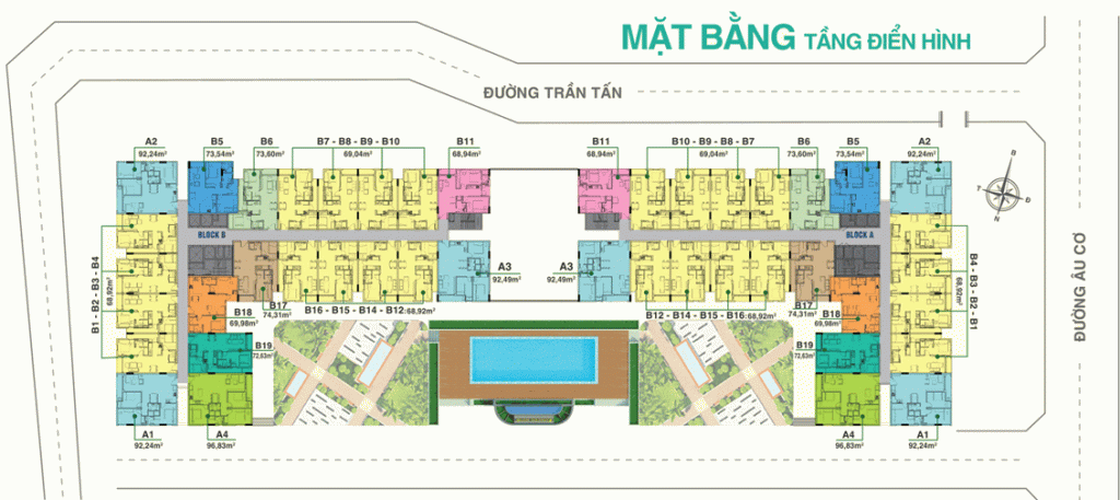 Mặt bằng Melody Residences