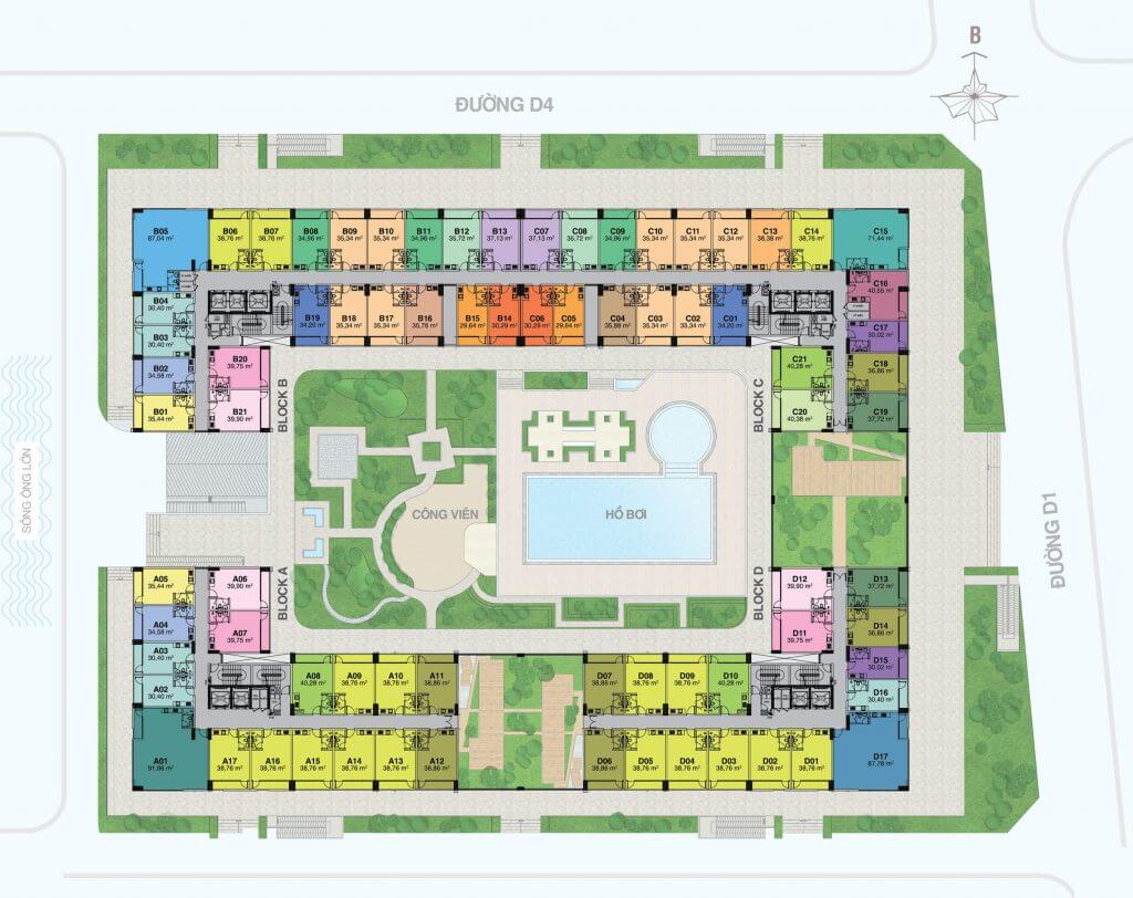 MẶT BẰNG OFFICE-TEL FLORITA
