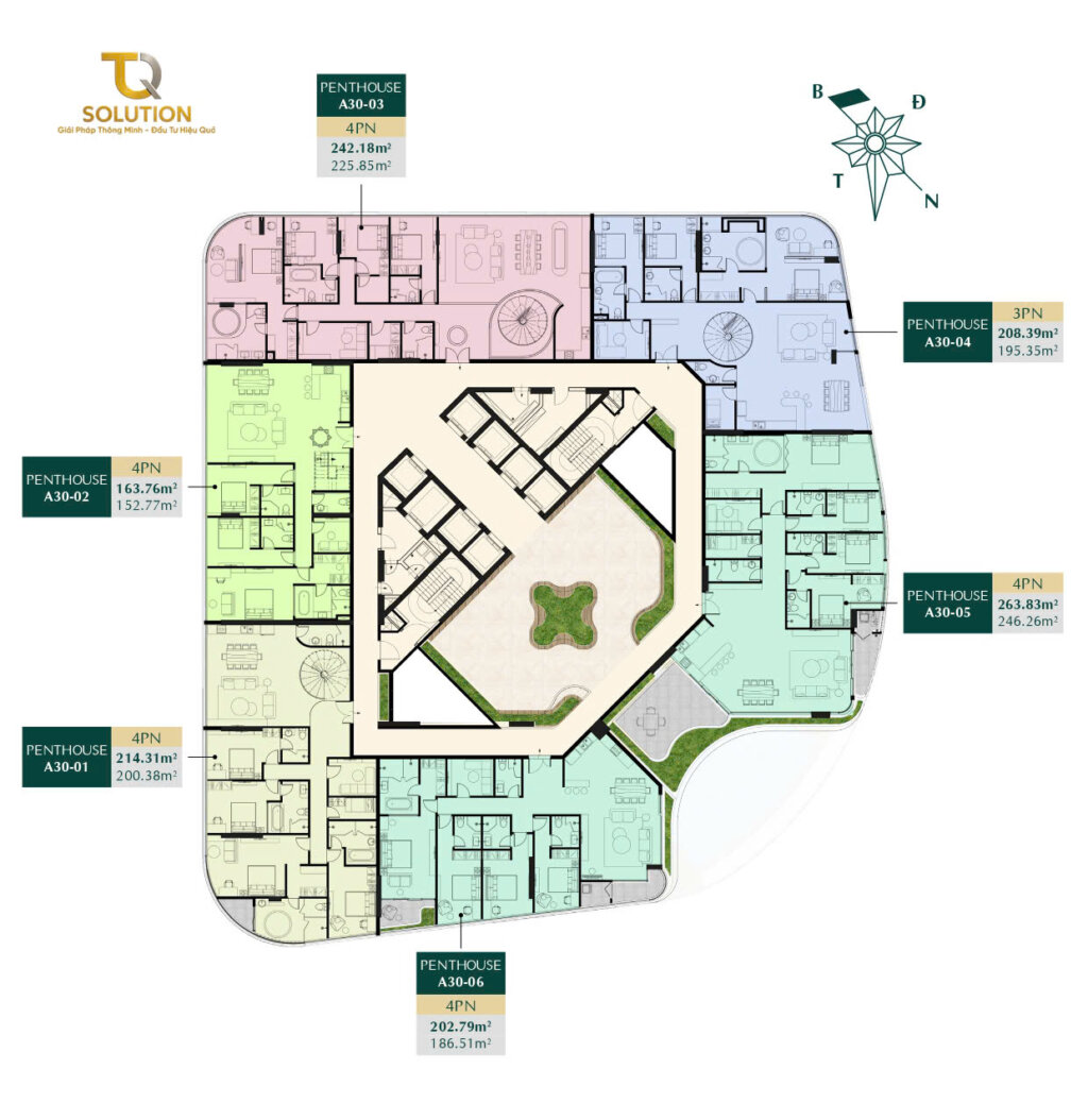 tầng 30 Mặt bằng tầng 30