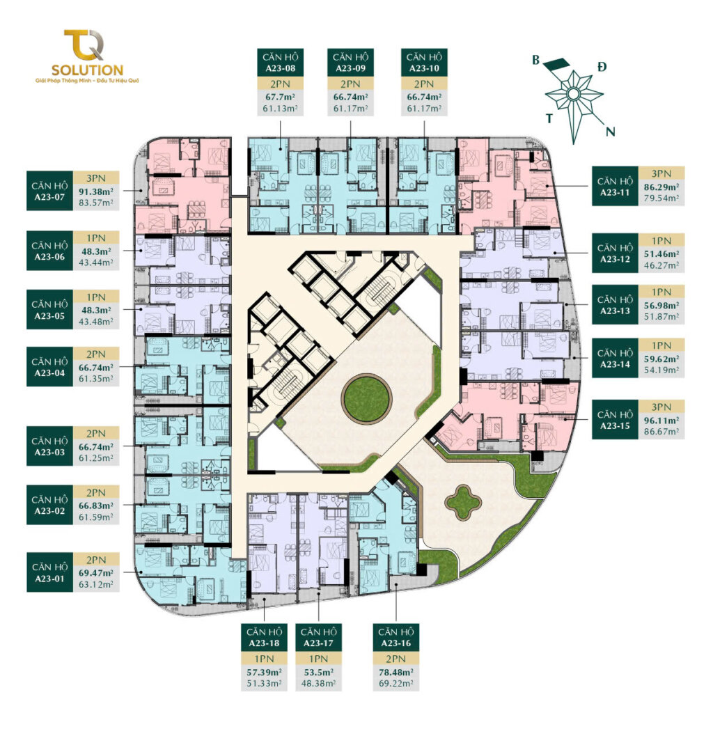 tầng 33 Mặt bằng tầng 33