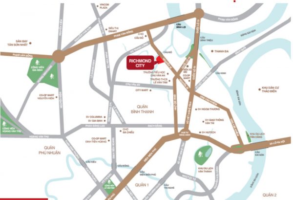 Vị trí dự án Richmond City