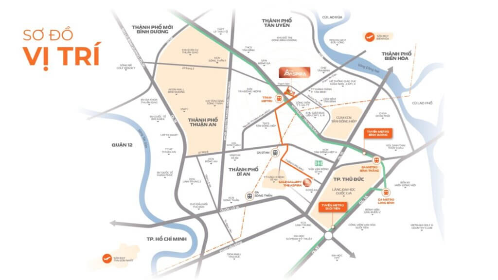 Vị trí căn hộ The Aspira